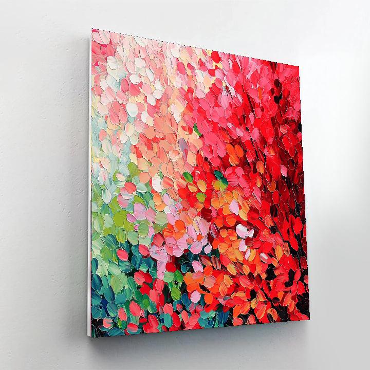 Georges Seurat Inspired Abstract Flora  Paint By Numbers Art