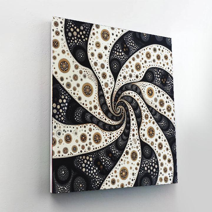 M.C. Escher Inspired Fractal Symphony  Paint By Numbers