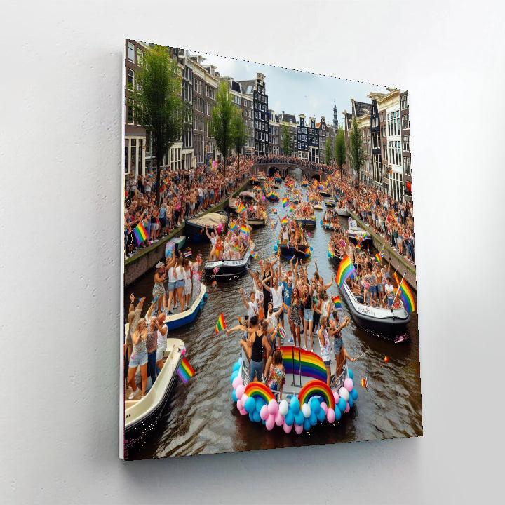 Pride Parade - Netherlands Paint By Numbers Kits