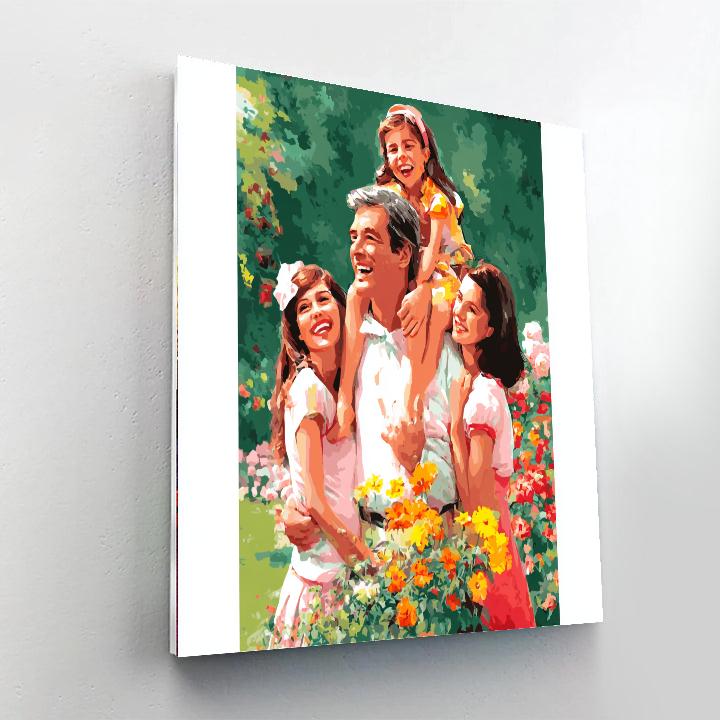 Shared Laughter In The Garden DIY Paint By Numbers