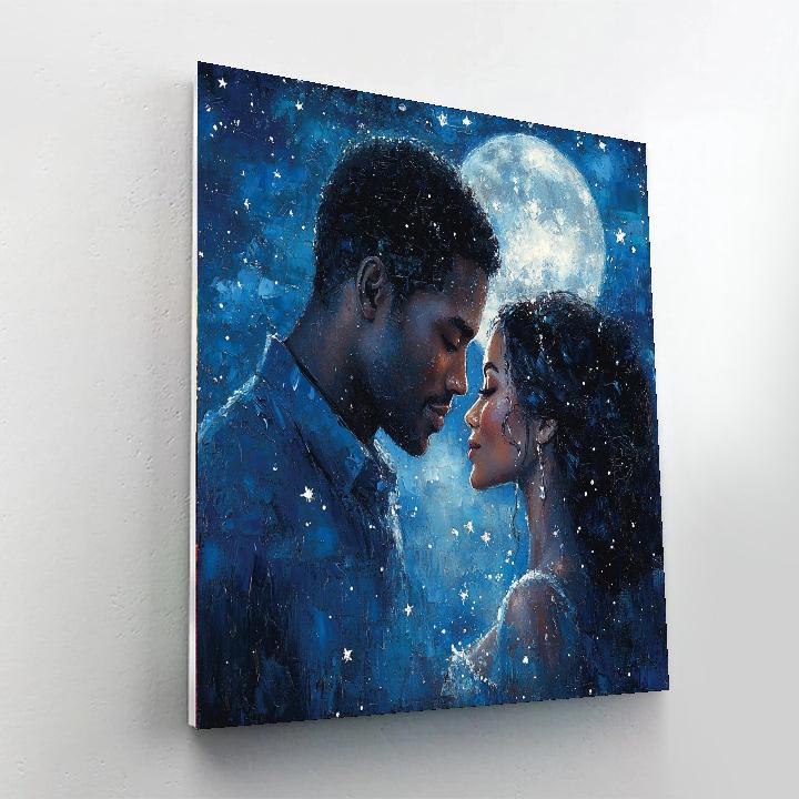 Kisses Under The Moonlight Painting Number Kit