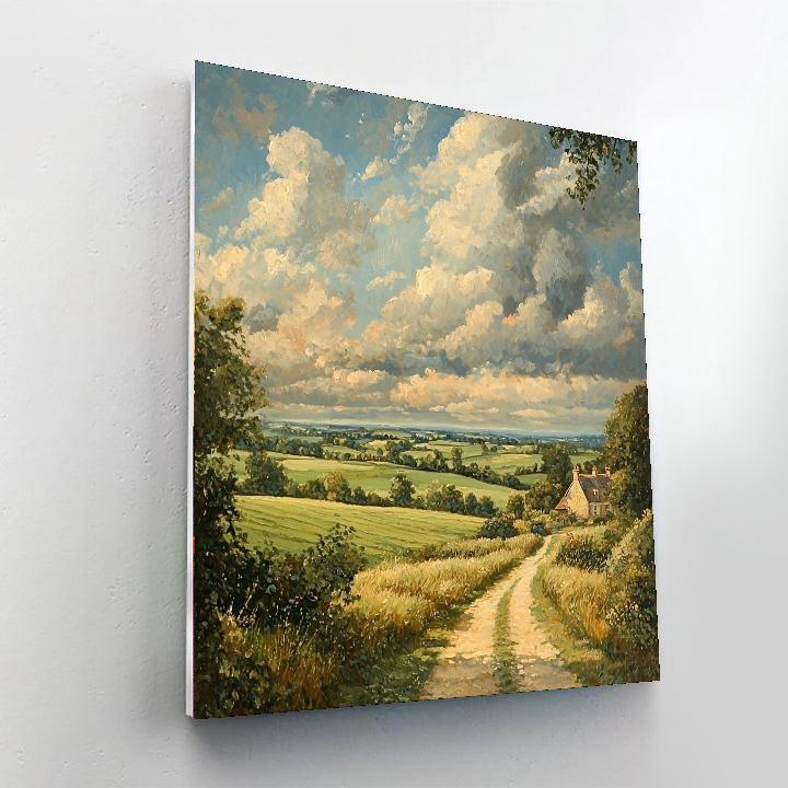 Constable Inspired Windswept Landscape  Painting By Numbers Kit