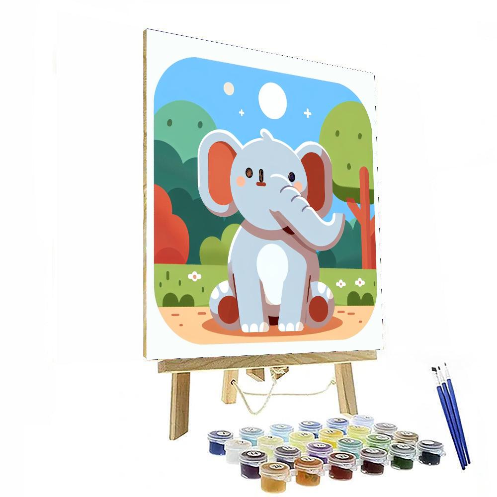 Wise Old Elephant Paint By Numbers