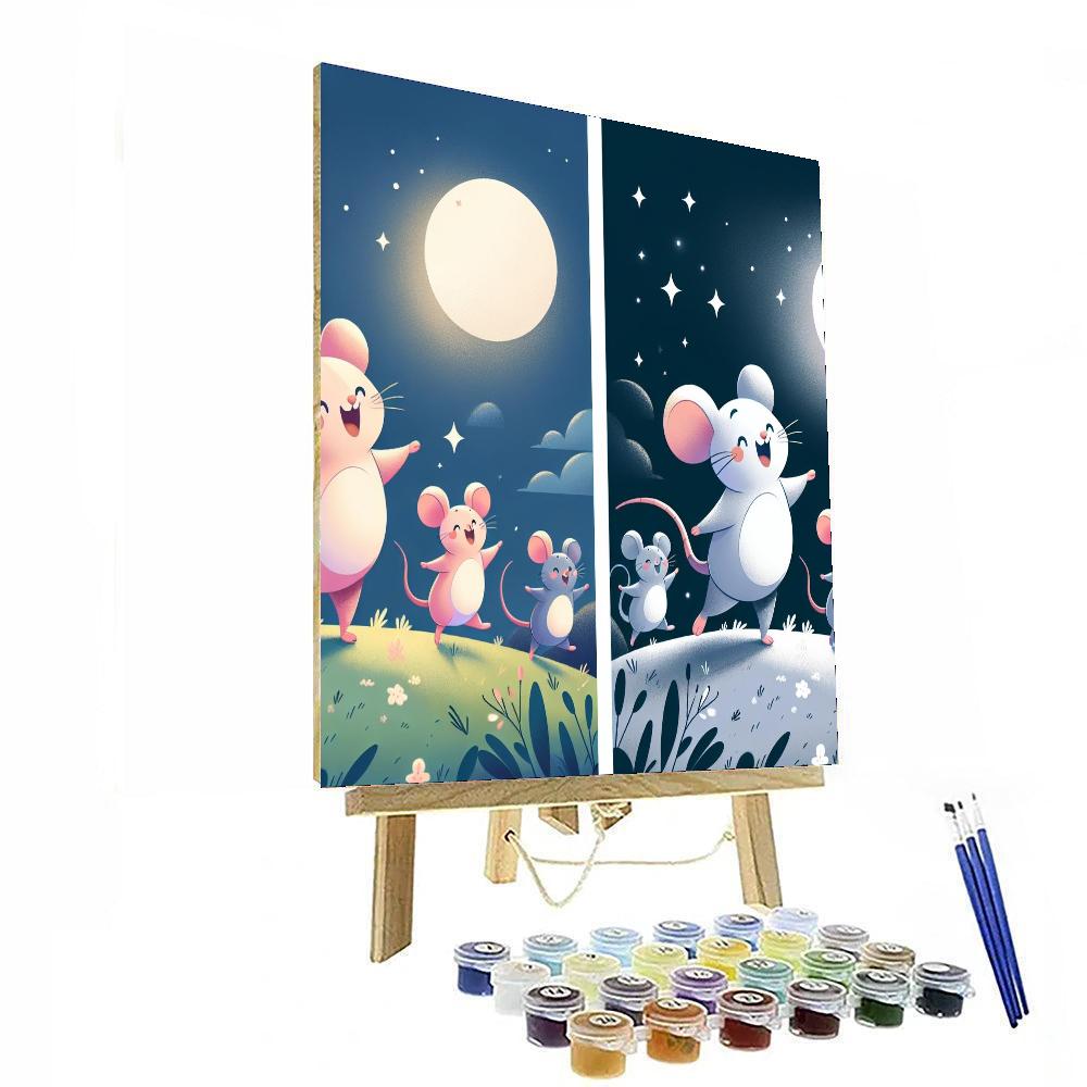 Moonlight Meadow Mice Numbered Painting Kits
