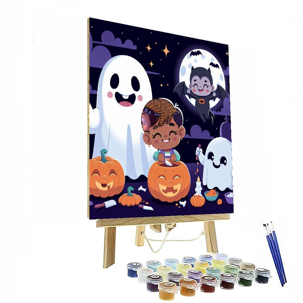 Spooky Halloween Bash DIY Paint By Numbers
