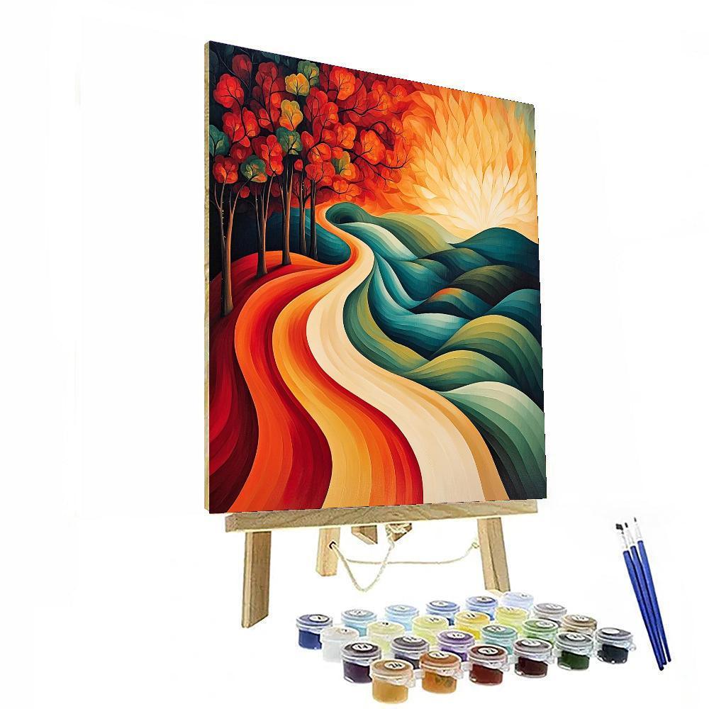 Frida Kahlo Inspired Emotional Landscape Of Transformation  Paint By Numbers Art