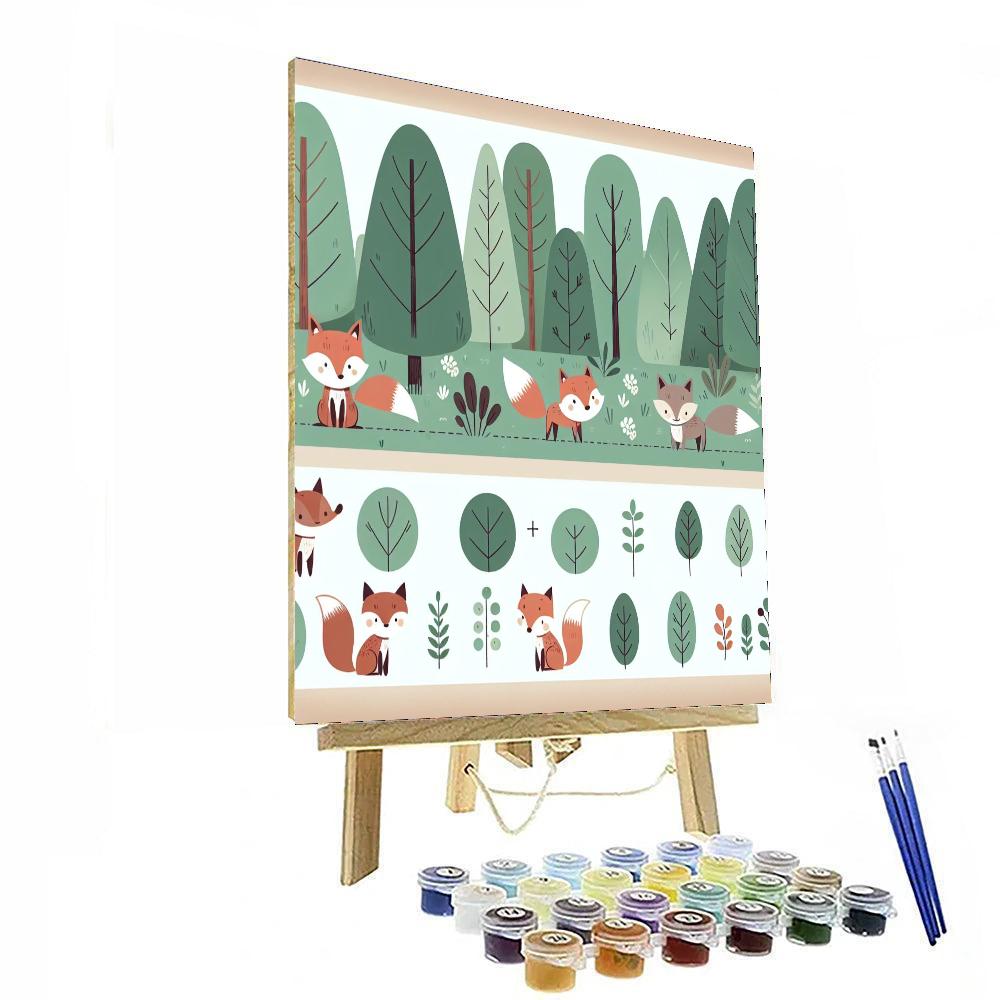 Charming Forest Critters Paint By Color