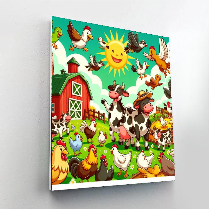 Farmyard Friends Festival Paint By Numbers Art