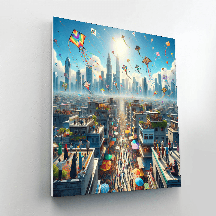 Kite Festival - India Paint By Numbers Kits