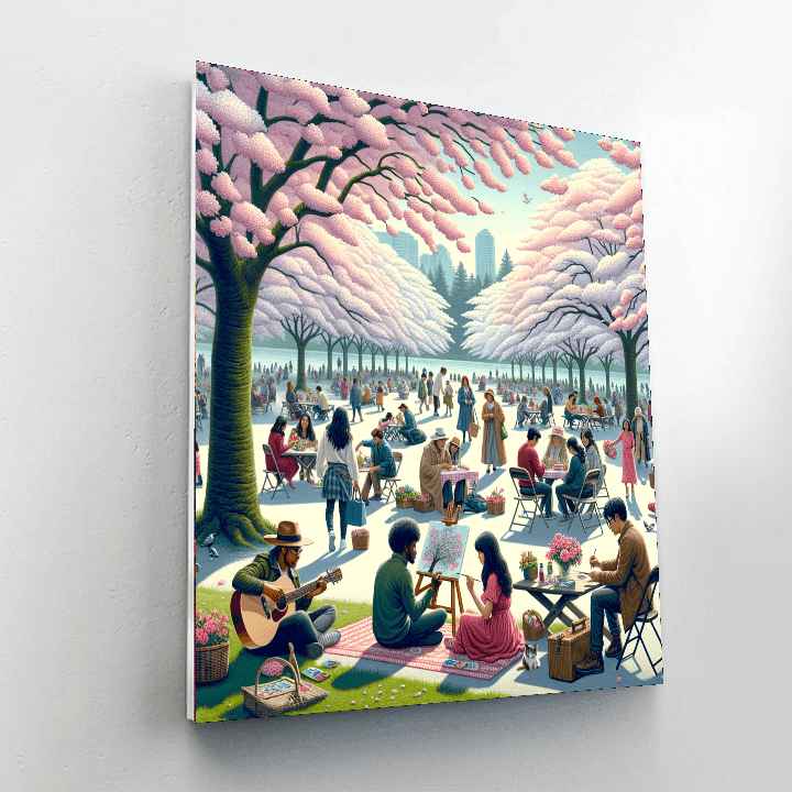 Vancouver Cherry Blossom Festival - Canada Paint By Numbers
