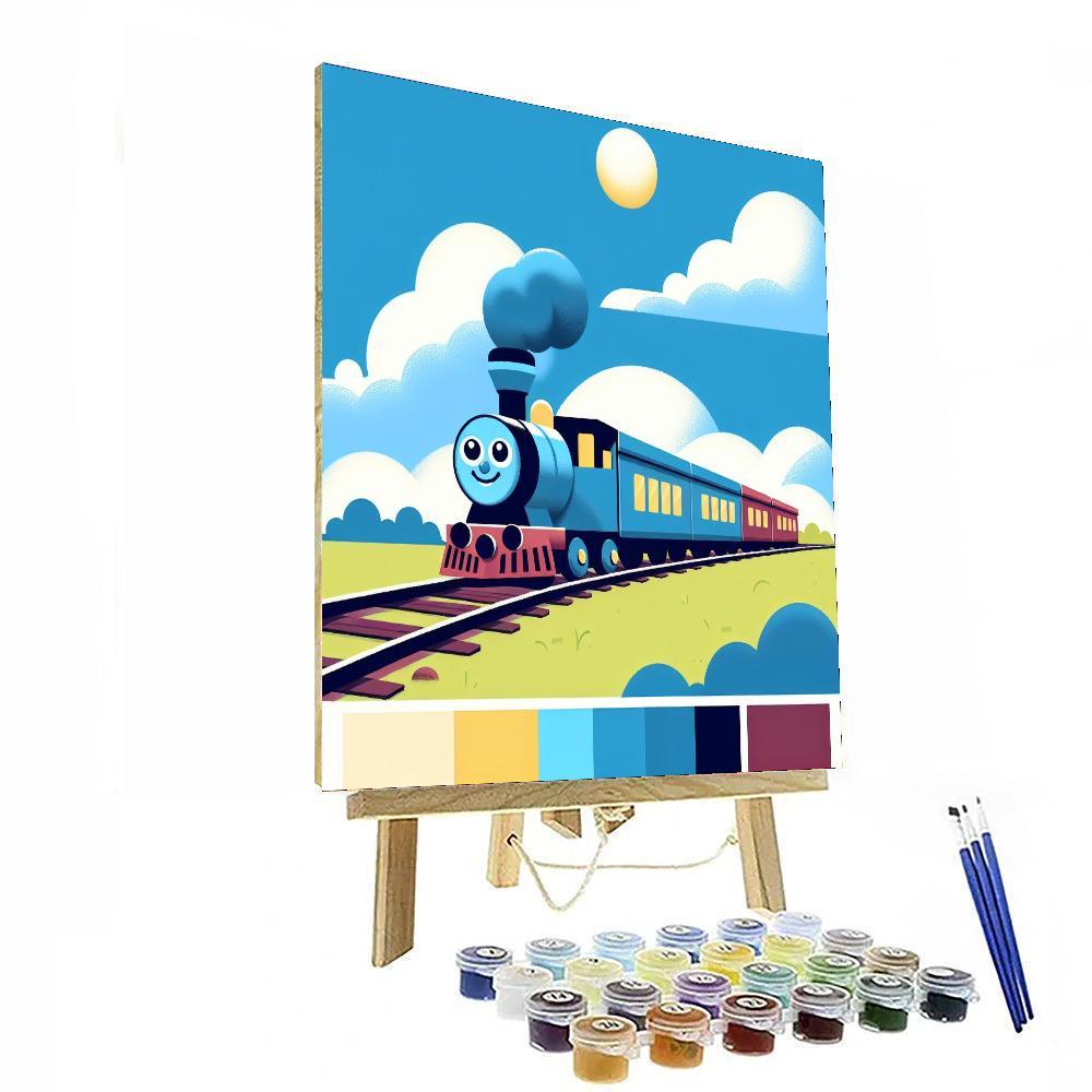 Brave Little Train Numbered Painting Kits