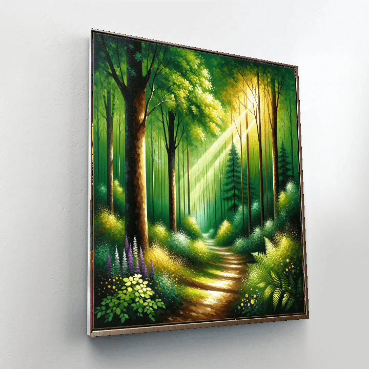 Mystical Forest Landscape Painting By Numbers Kit