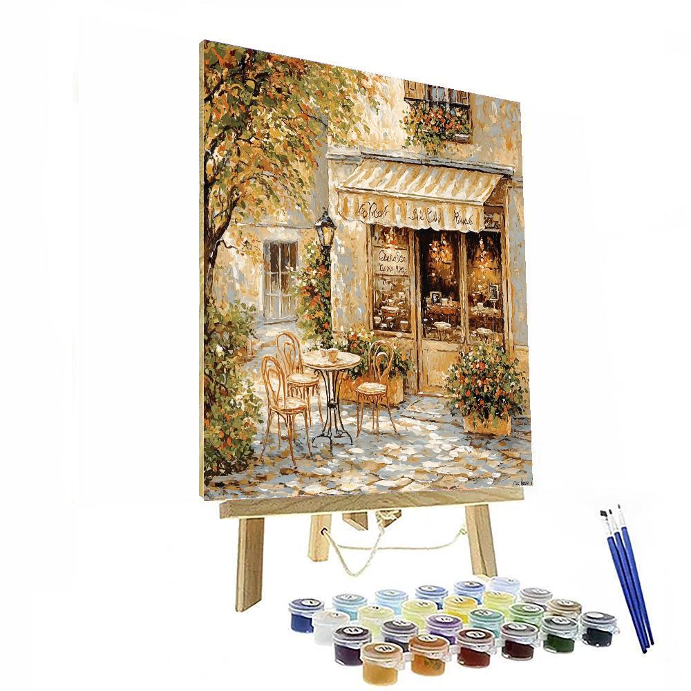 Pierre-Auguste Renoir Inspired Elegant European Café  Paint By Numbers