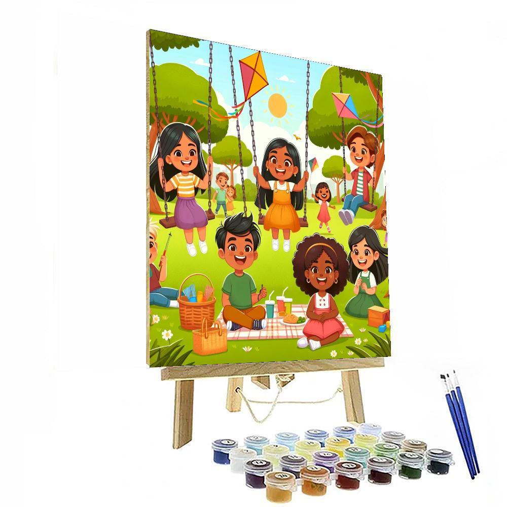 Sunny Park Playdate Number Painting