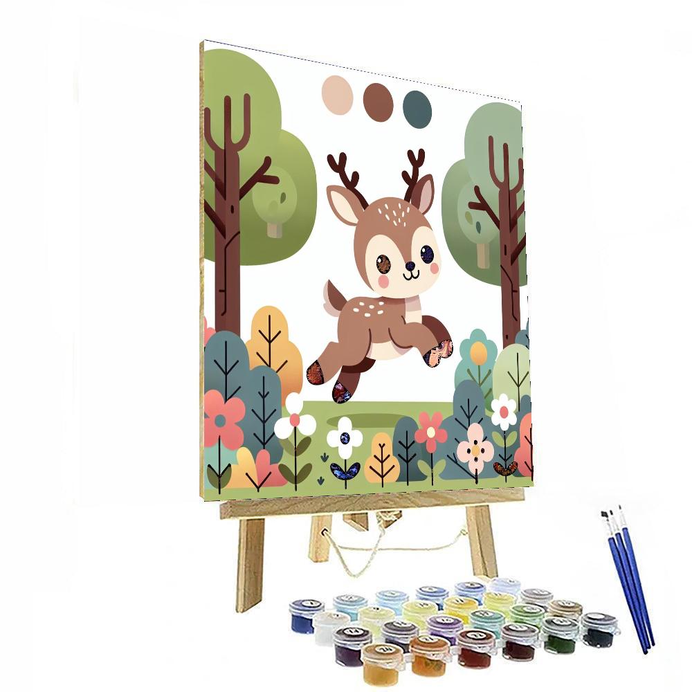 Dandy Deer Number Painting
