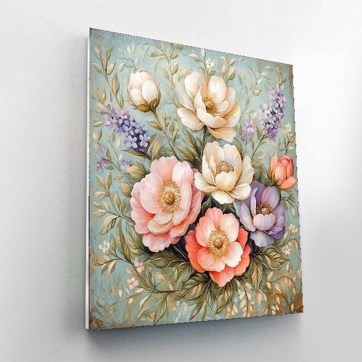 Leonardo Da Vinci Inspired Harmony Of Blossoming Tranquility  DIY Paint By Numbers