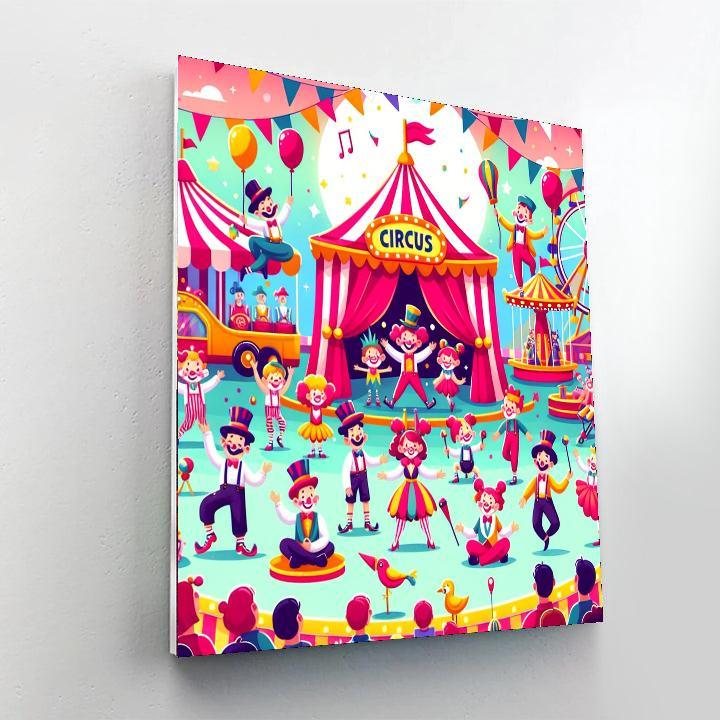 Circus Carnival Adventure Painting By Numbers Kit