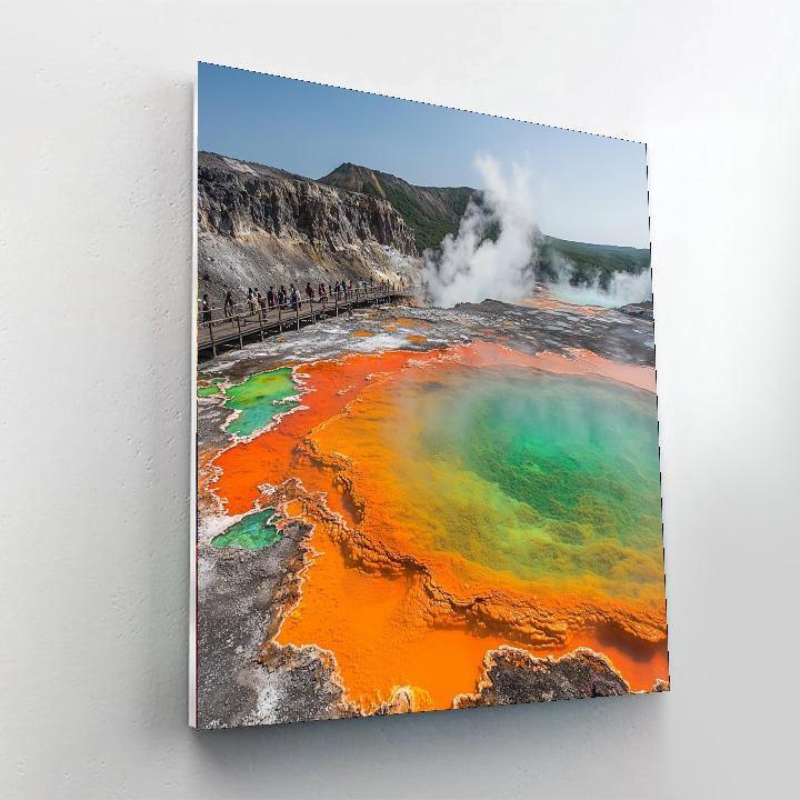Wai-o-tapu Thermal Wonderland - New Zealand Numbered Painting Kits