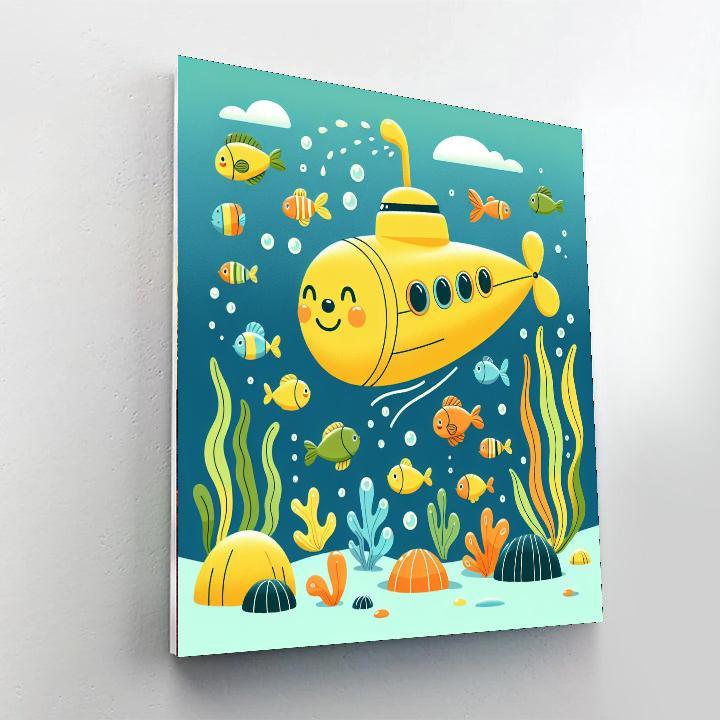 Ocean Wonders Submarine Numbered Painting Kits