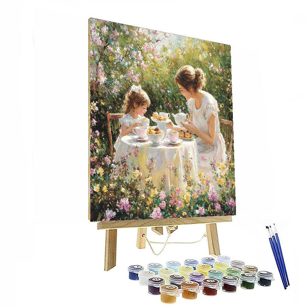 An Afternoon Tea DIY Paint By Numbers