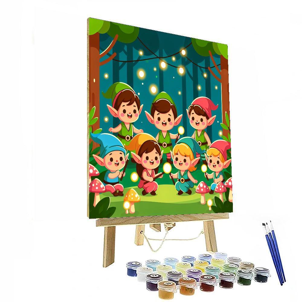 Elves' Enchanted Forest Paint By Color