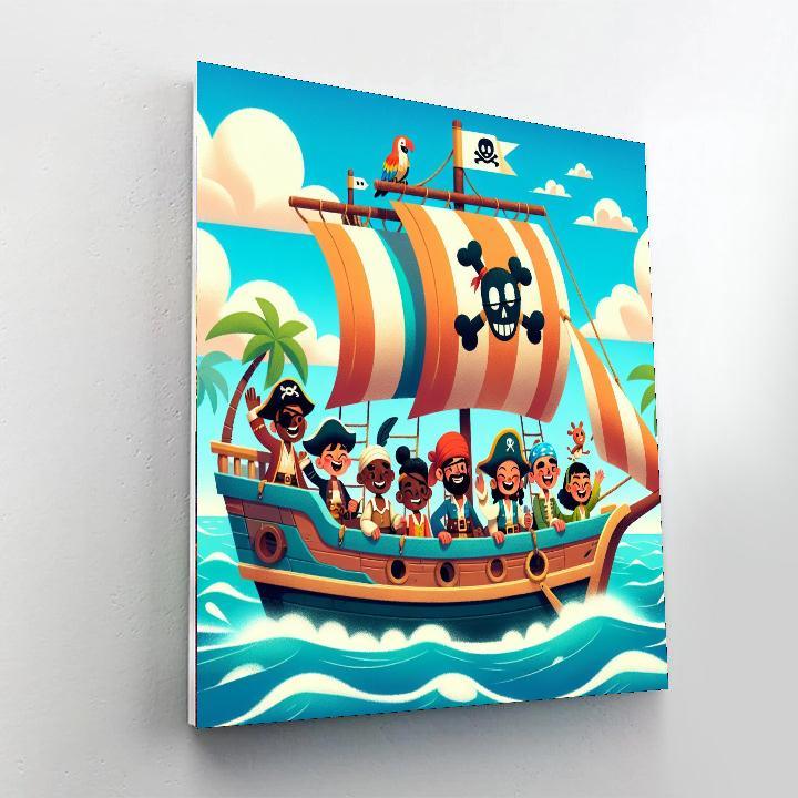 Silly Pirate Adventure Paint By Number
