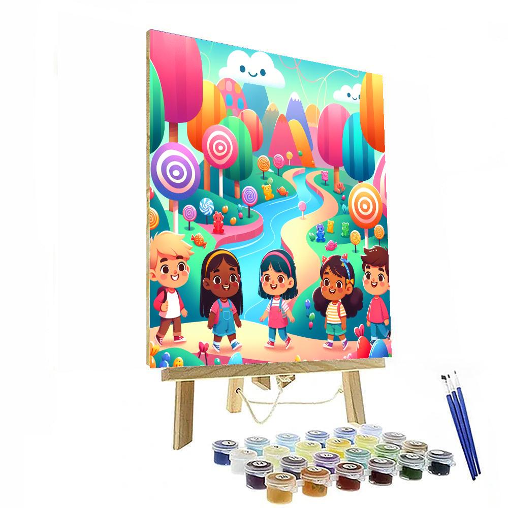 Exploration In Candyland Painting By Numbers Kit