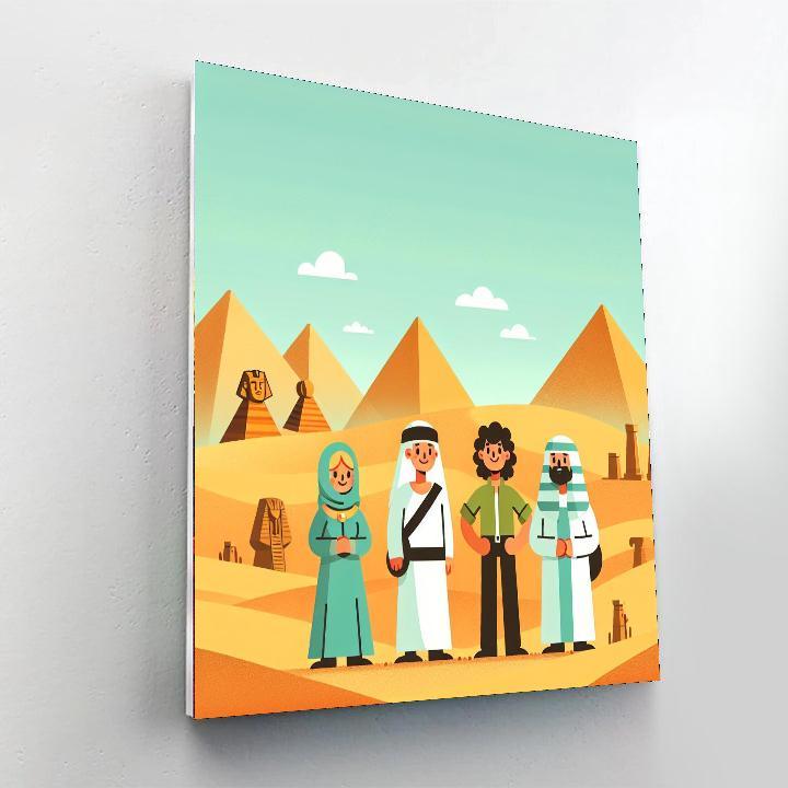 Mystery Of The Desert Pyramid Paint By Numbers Kits