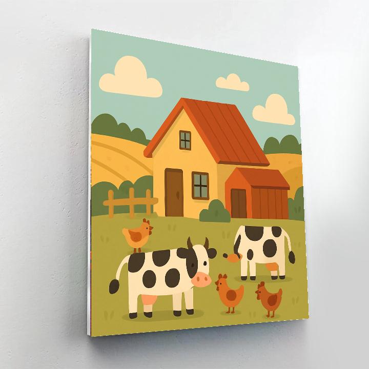 Rustic Country Life Painting By Numbers Kit