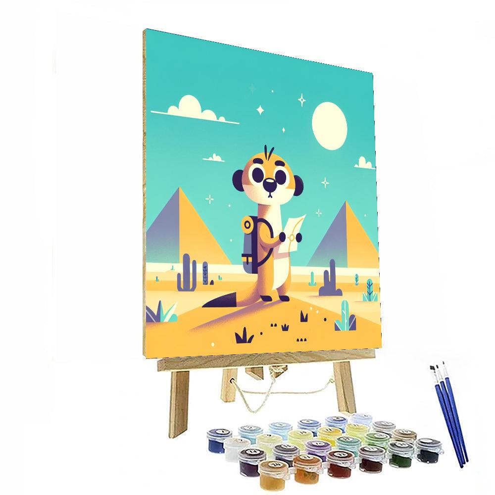 Adventurer Meerkat Number Painting