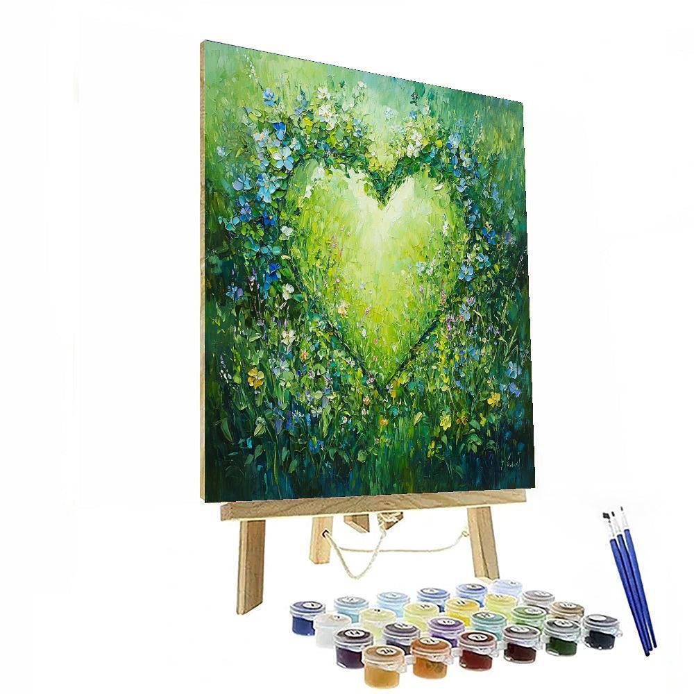 Hearts In Bloom Painting By Numbers Kit