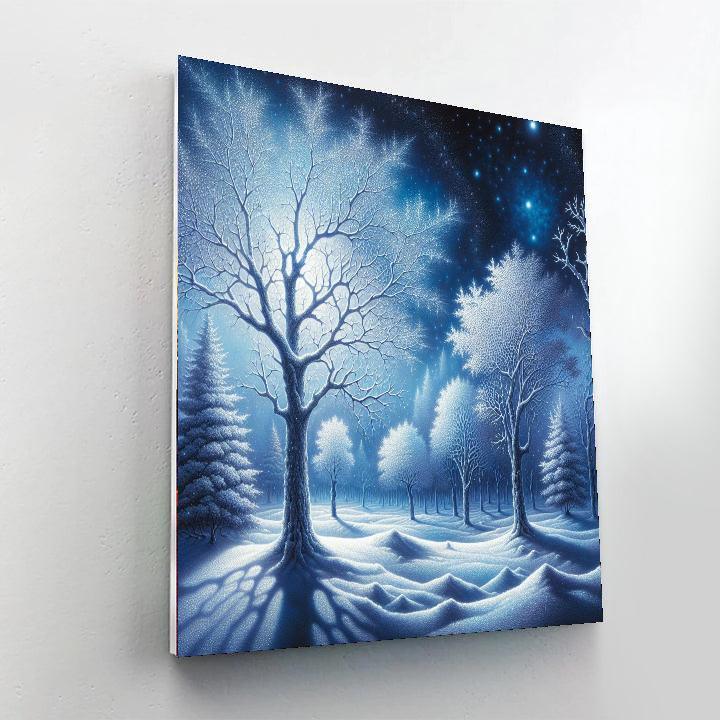 Winter's Night Splendor Paint By Numbers Kits