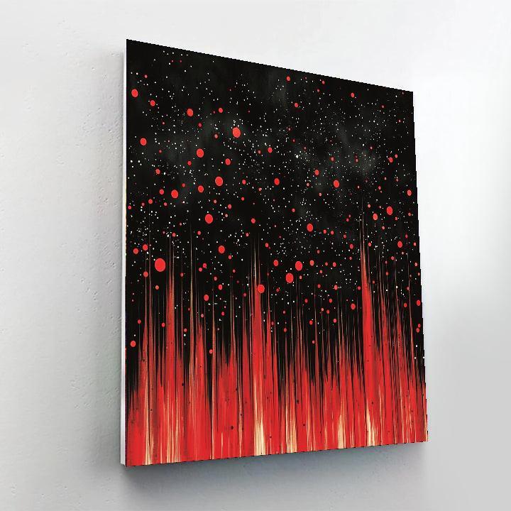 Yayoi Kusama Inspired Polka Dot Cosmos  Paint By Numbers Kits