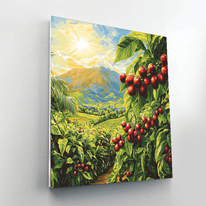 Kona Coffee Farms Number Painting