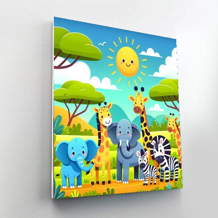 Wild Animal Kingdom Safari Paint By Numbers Kits