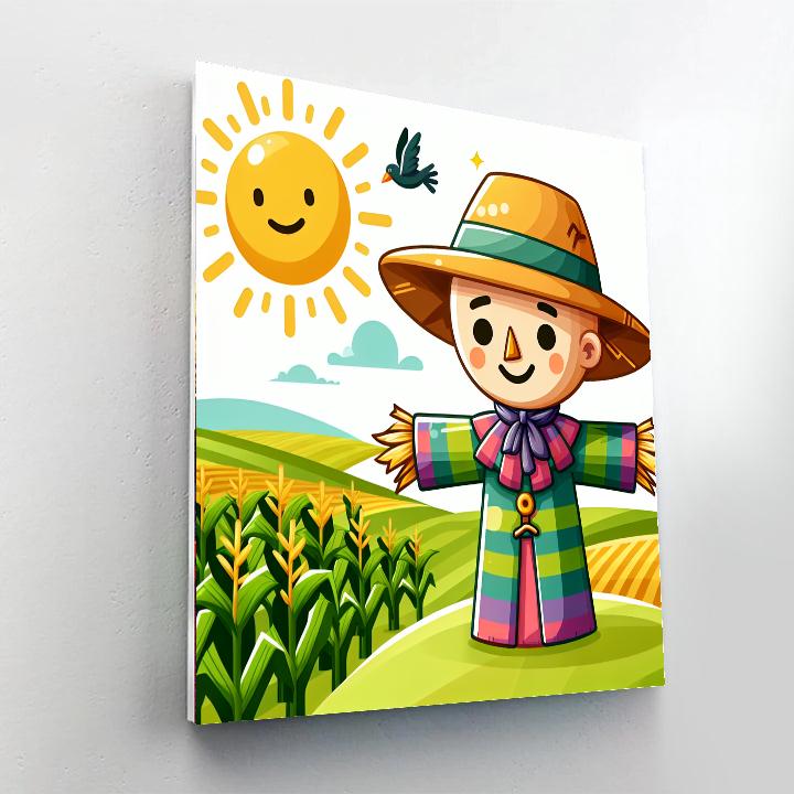 Jolly Scarecrow Paint By Color