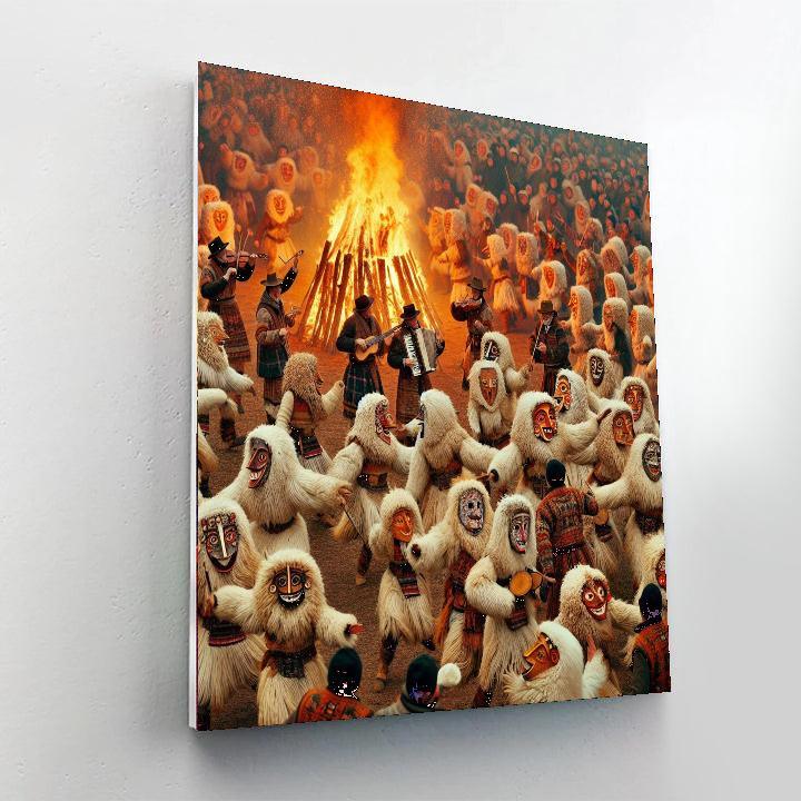 Busójárás Festival - Hungary Painting By Numbers Kit