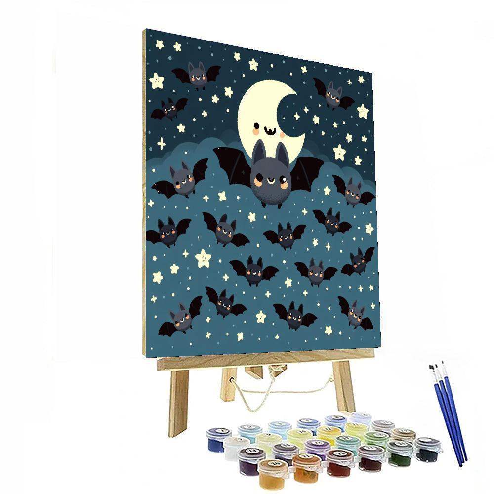 Bubbling Bats Paint By Number