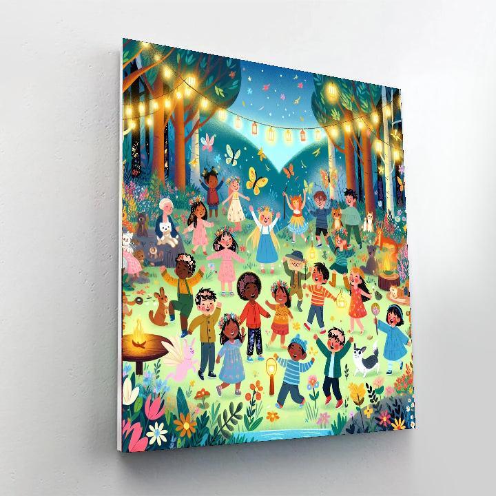 Enchanted Enclave Celebration Painting Number Kit