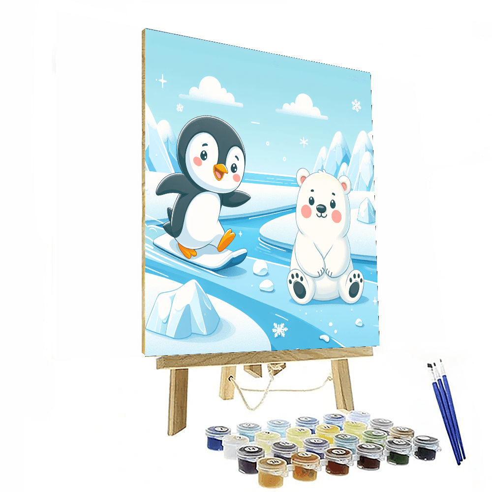 Cool Creatures Of The Arctic Painting Number Kit