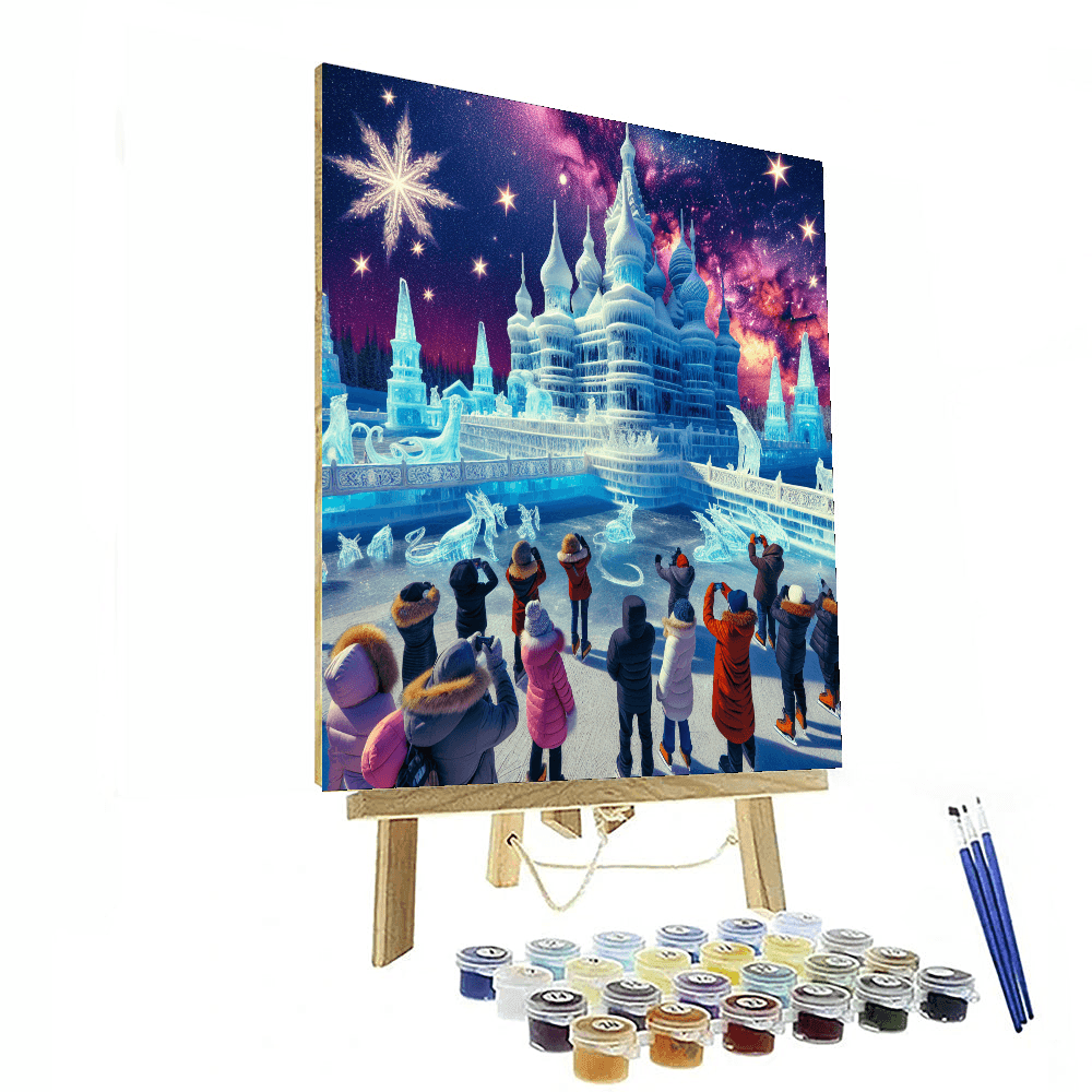 The Harbin Ice Festival Number Painting