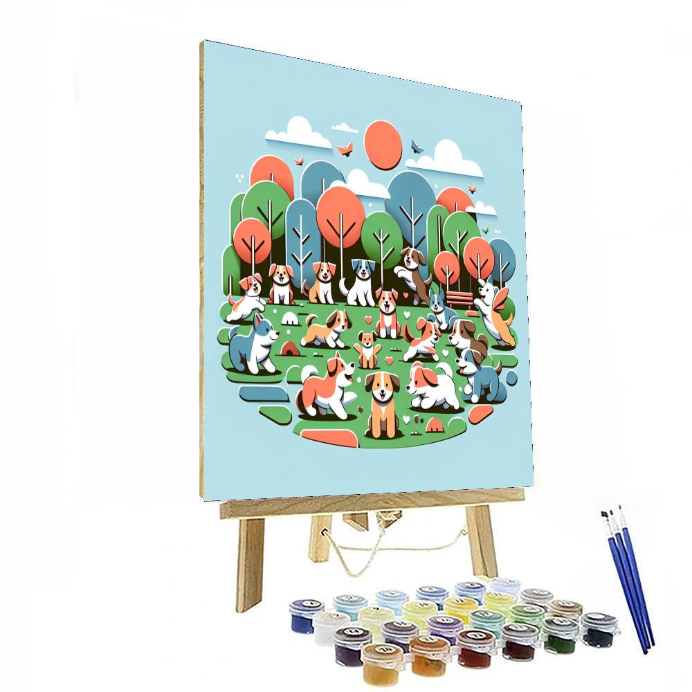 Puppy Playland Number Painting