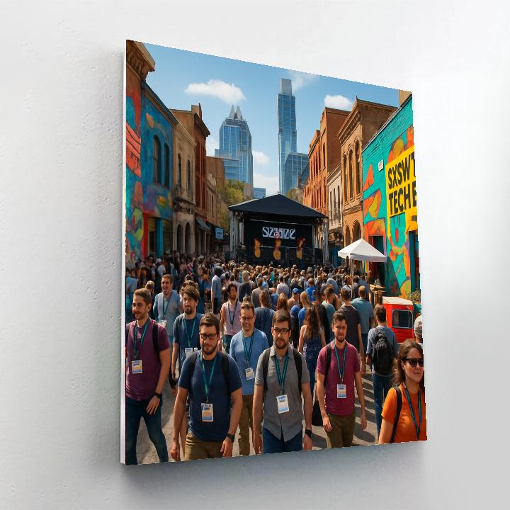 South By Southwest - Austin DIY Paint By Numbers