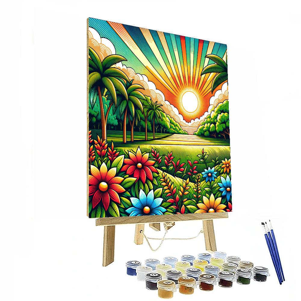 Hawaiian Oasis Paint By Number