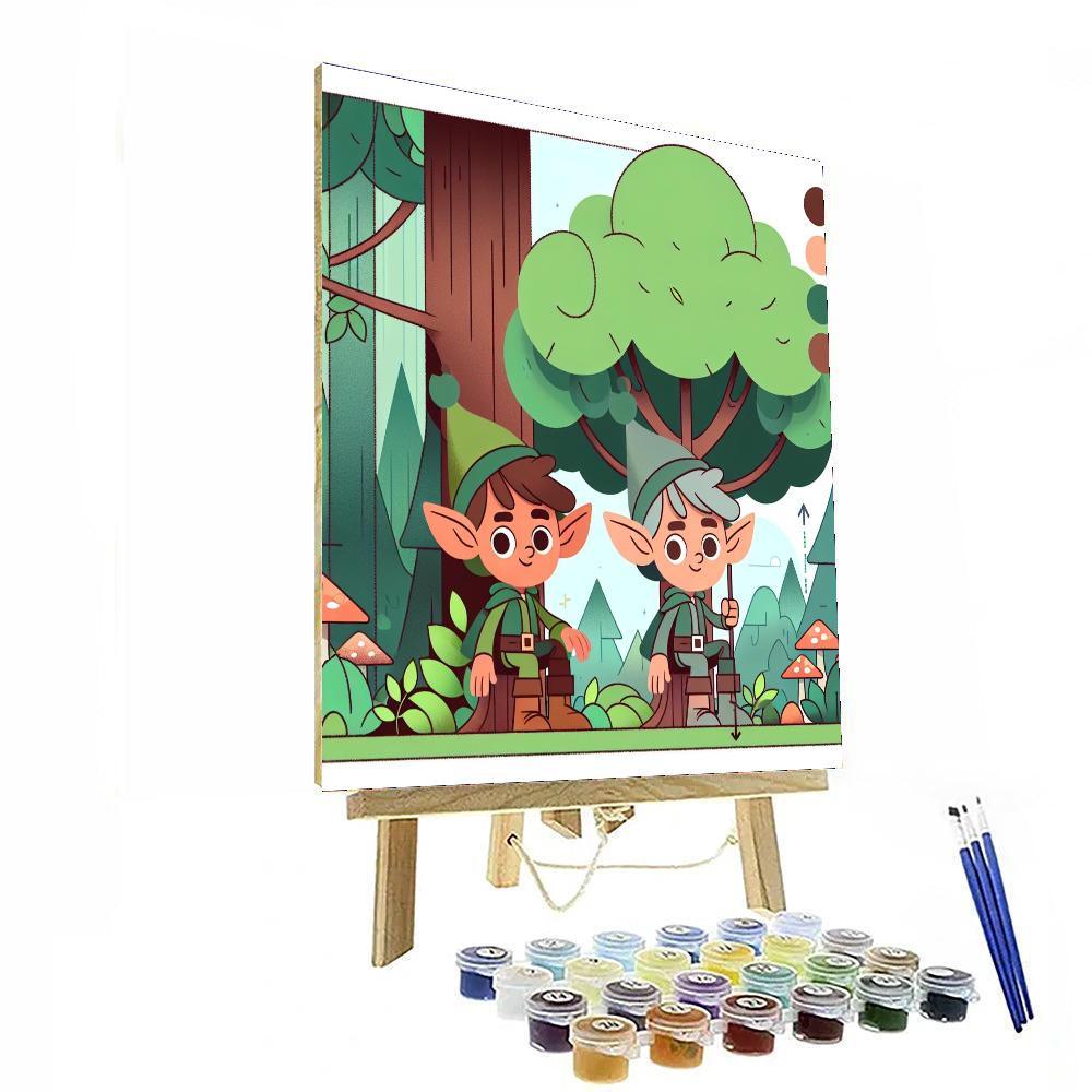 Magical Forest Elf Paint By Color