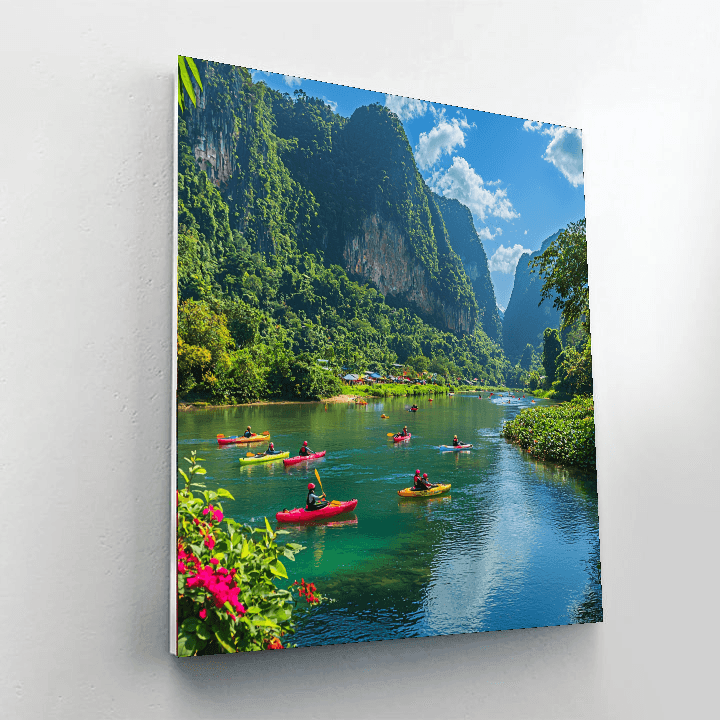 Vang Vieng Numbered Painting Kits