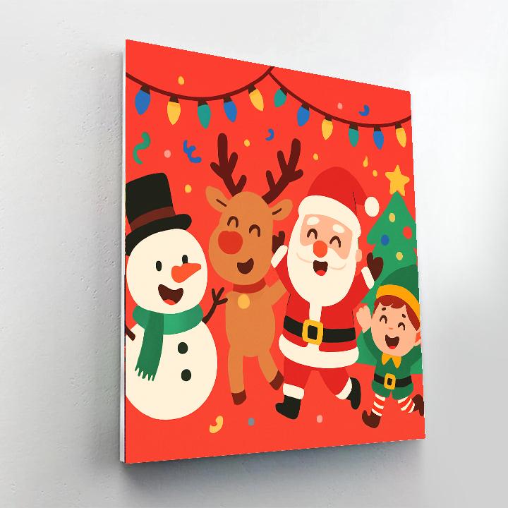 Joyful Holiday Festival Numbered Painting Kits