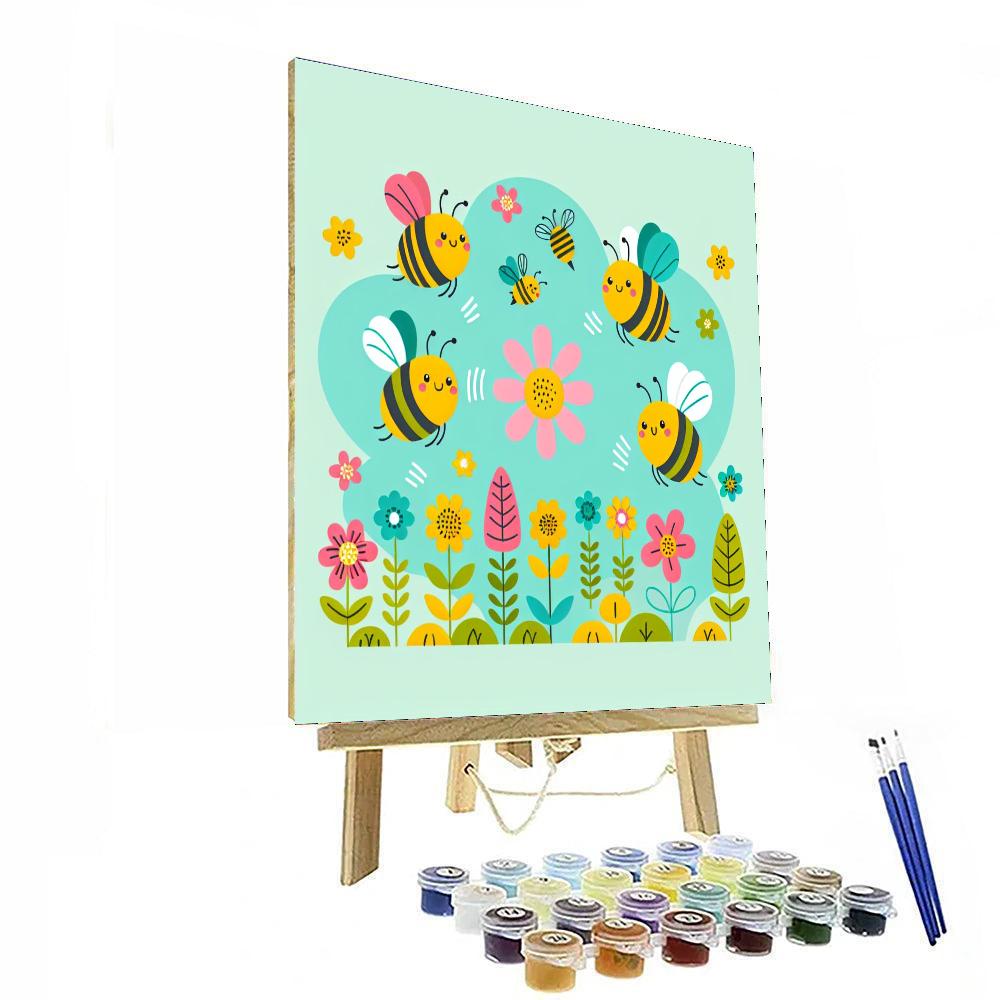 Bumblebee's Garden Adventure Paint By Color