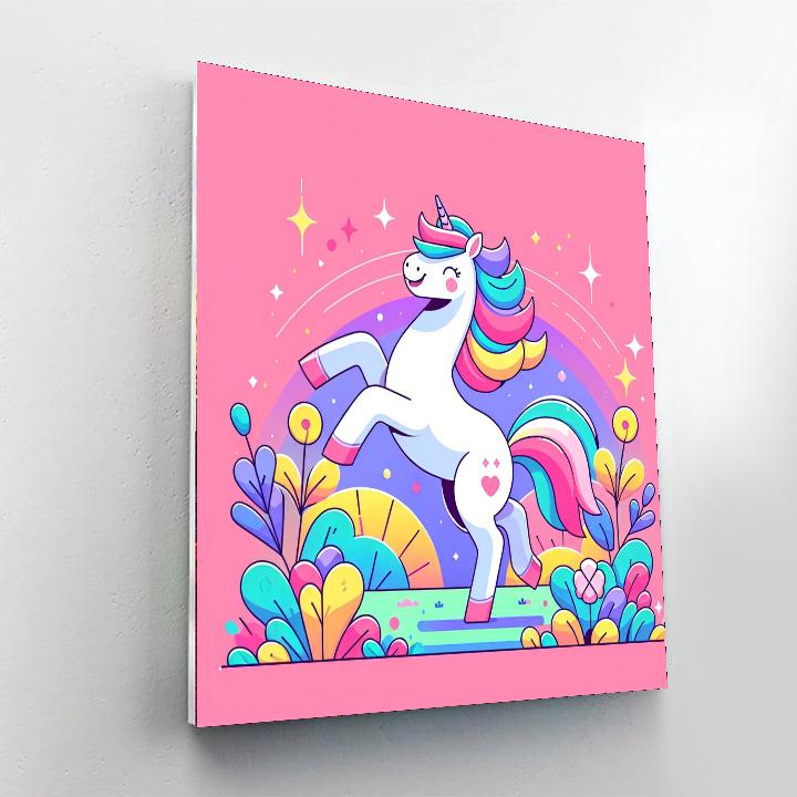 Magical Unicorn Field Numbered Painting Kits