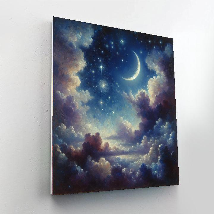 Twinkling Starry Night Paint By Color